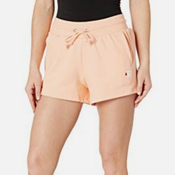Champion Reverse Weave Women's Shorts Spring Apricot NWT - Picture 2 of 5
